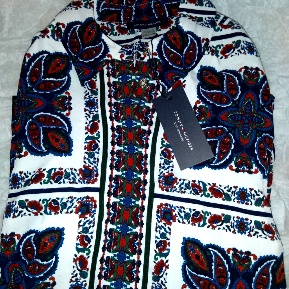 New Tommy Paisley Long sleeve